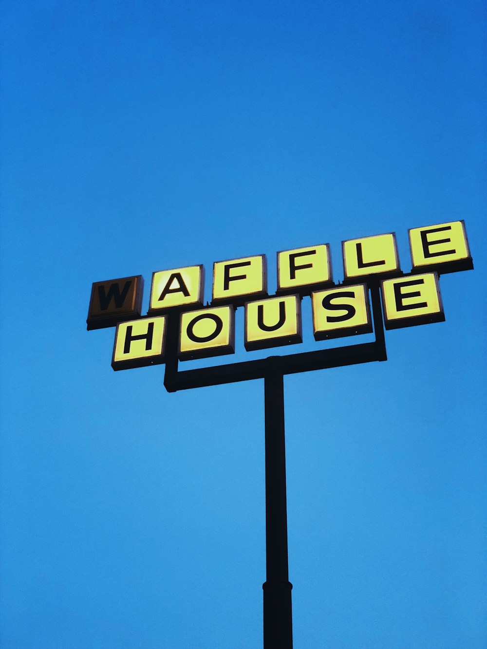 Waffle House road signage