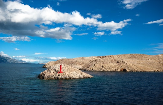 rocks near sea in Novalja Croatia