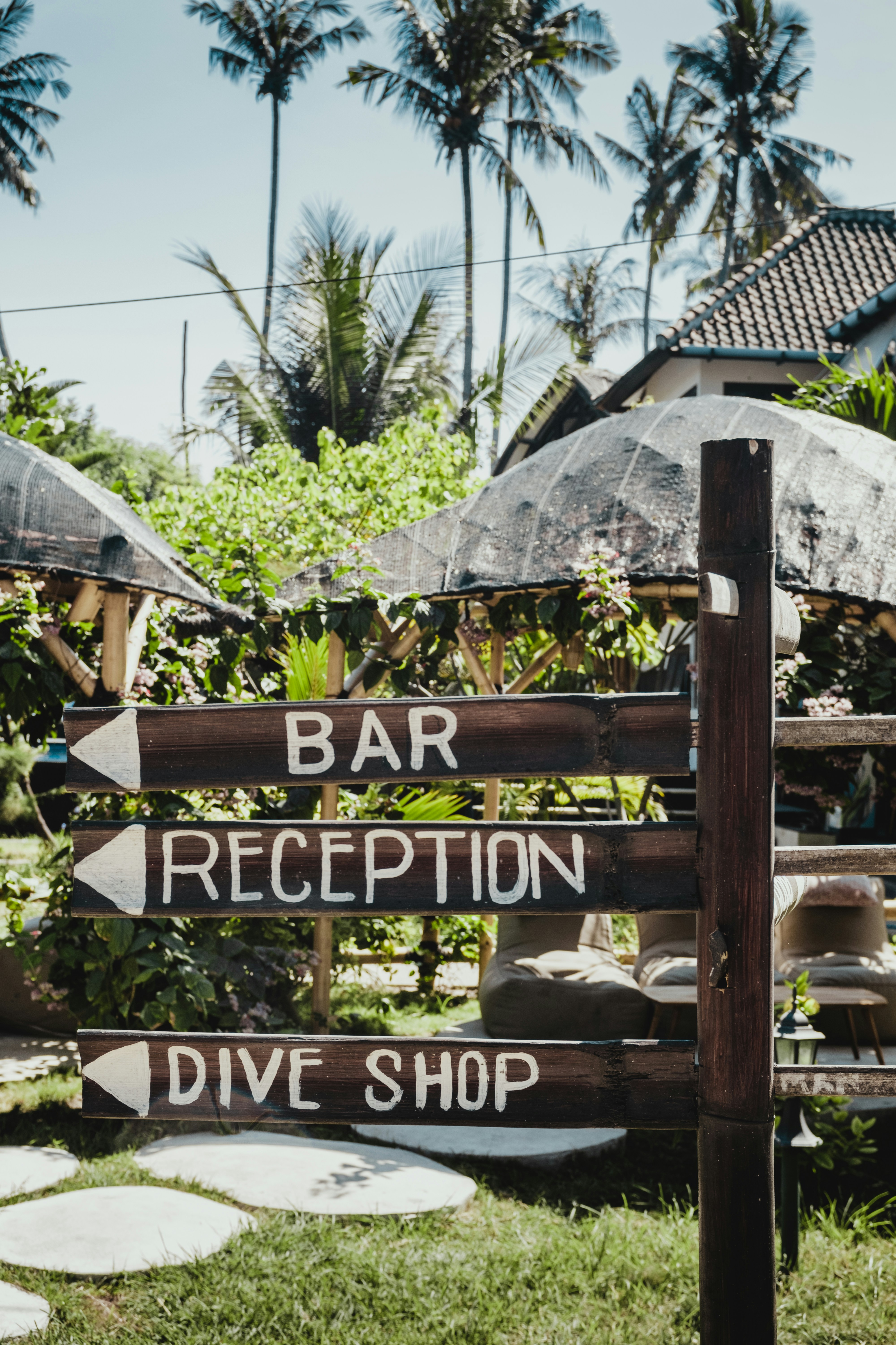 bar, reception, drive shop signage