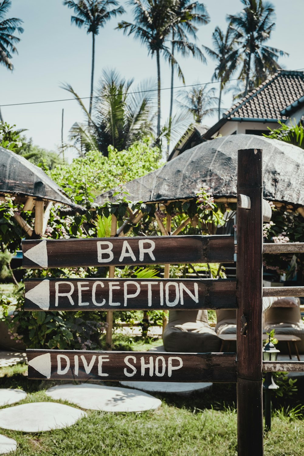 bar, reception, drive shop signage