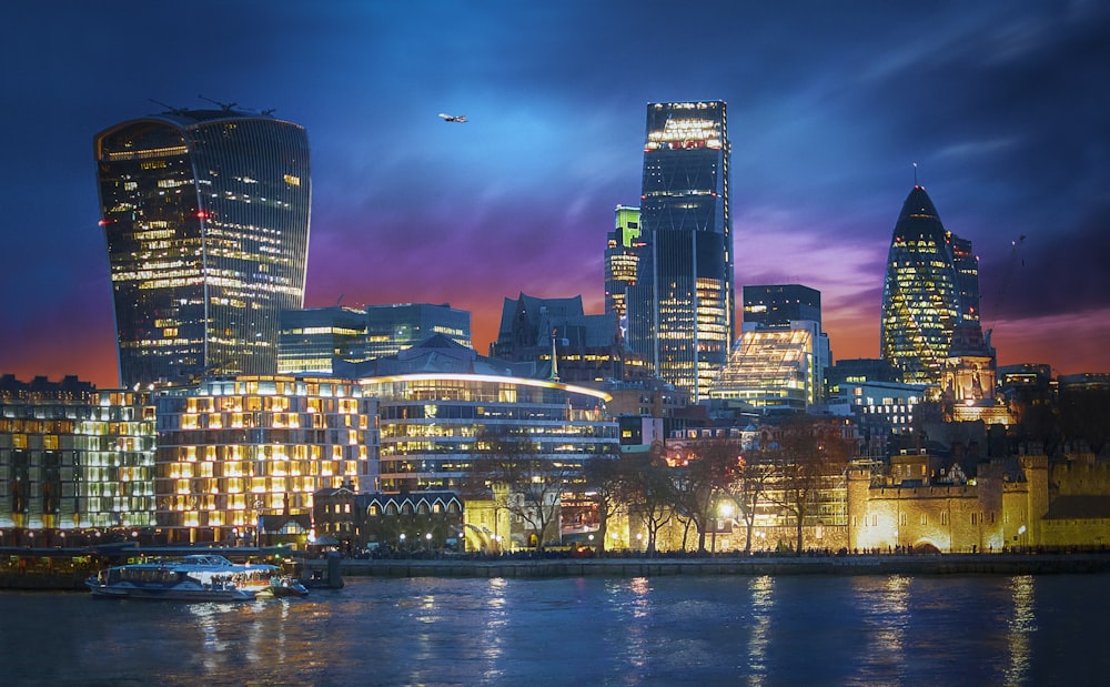 Landschaftsfotografie der Skyline der Stadt