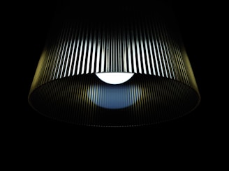 round black and brown pendant lamp