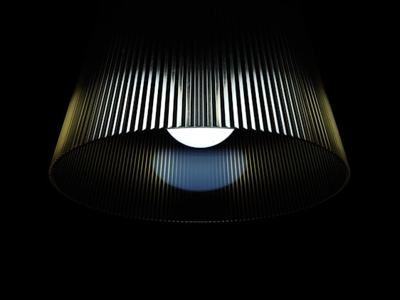 round black and brown pendant lamp