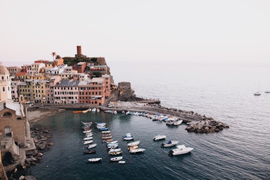 boat on body of water during daytime in Parco Nazionale delle Cinque Terre Italy