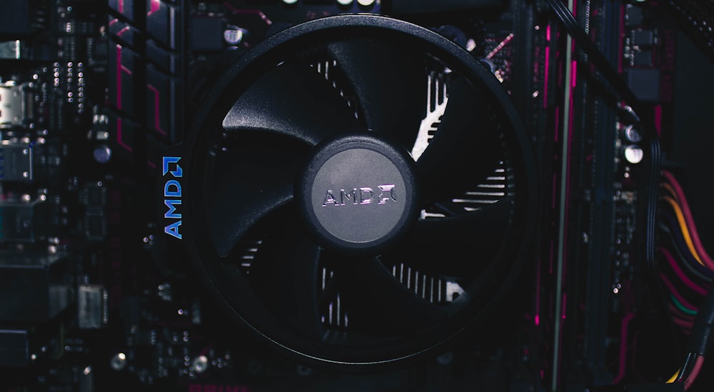 black AMDA graphics card
