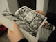 person holding opened book