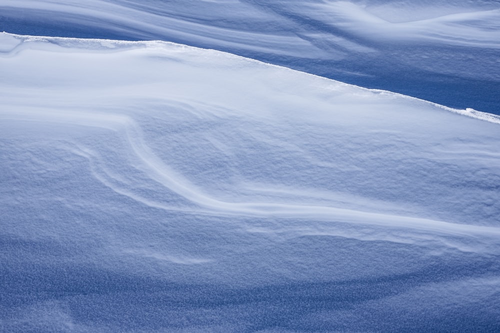 雪に覆われた野原の鳥瞰写真