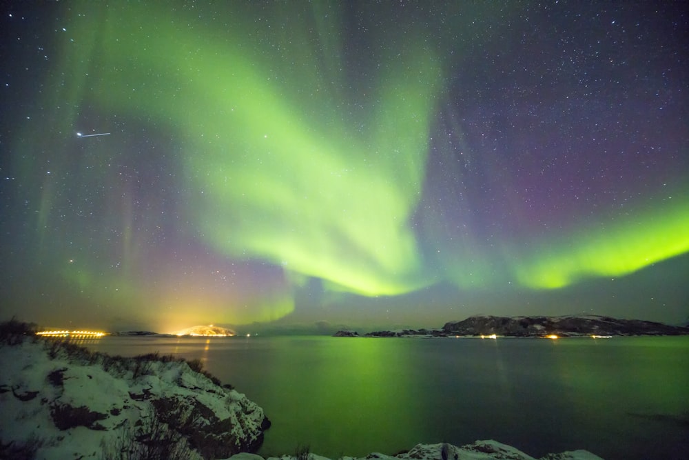 foto de las luces de la aurora