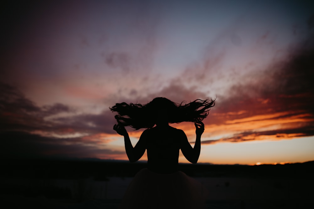 silhouette of woman