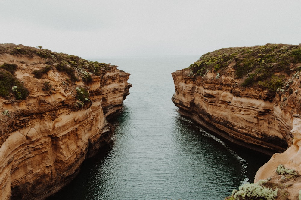 cliff near body of water