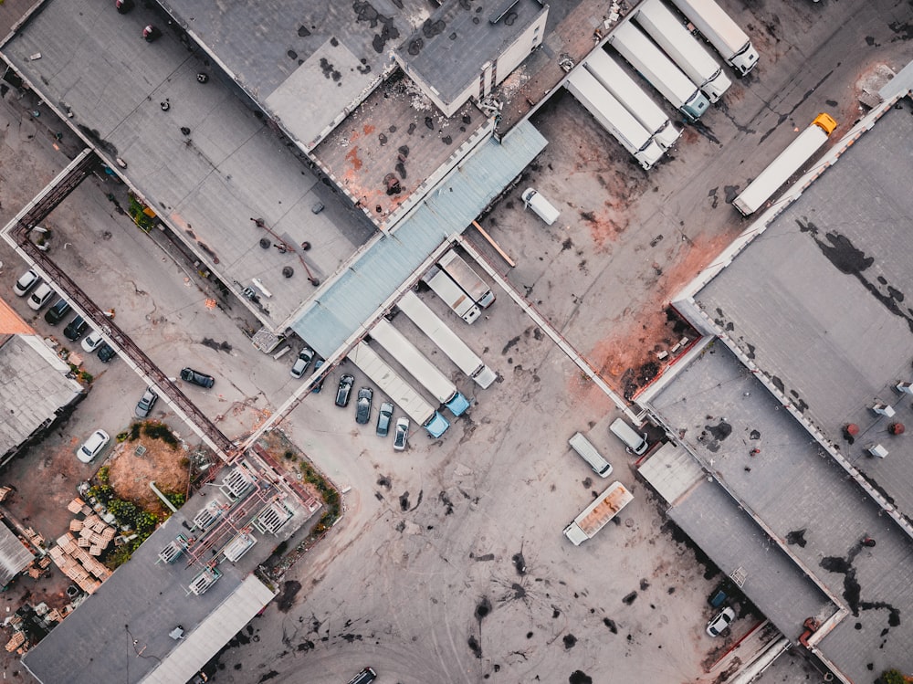 aerial photography of community