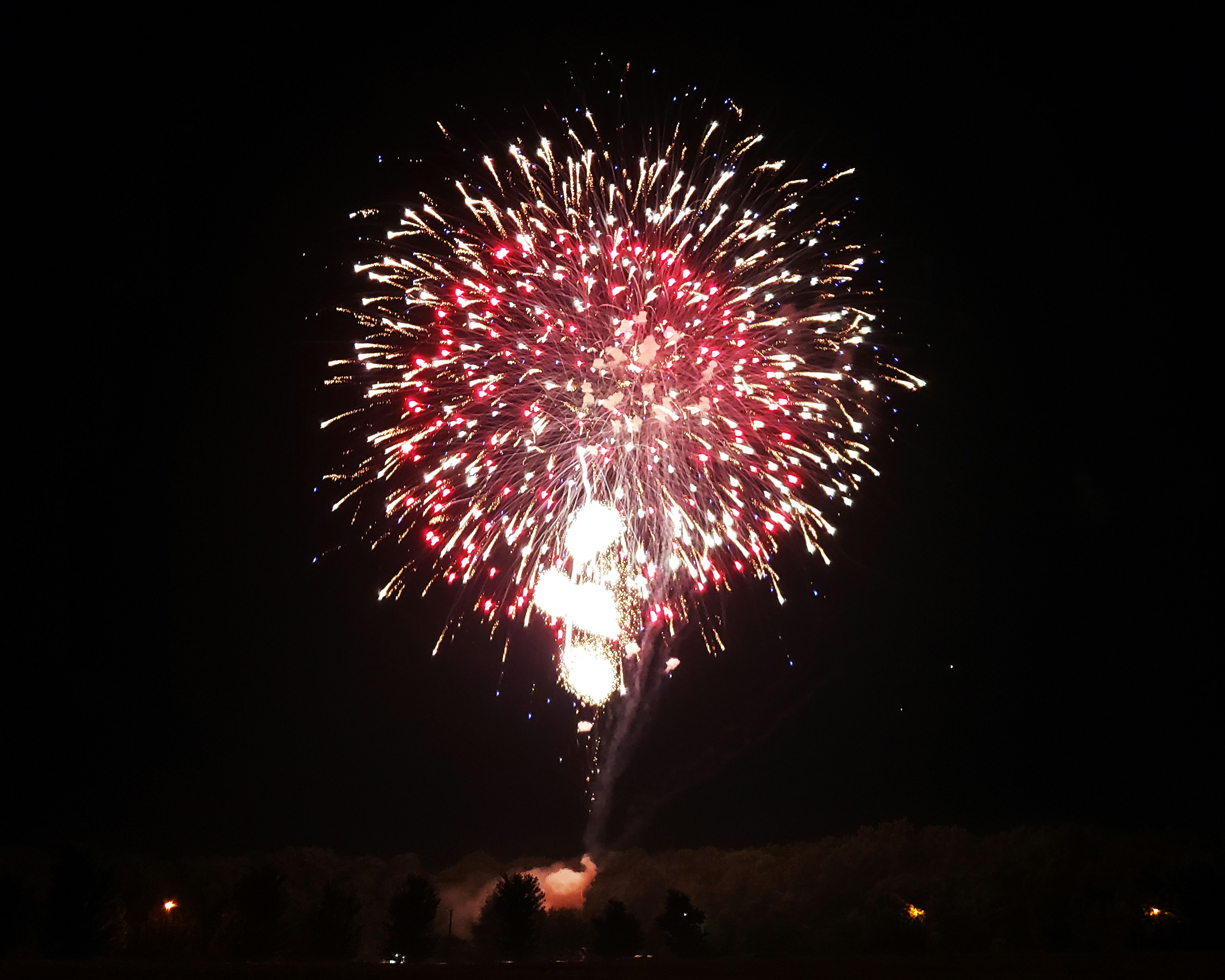 fireworks at night