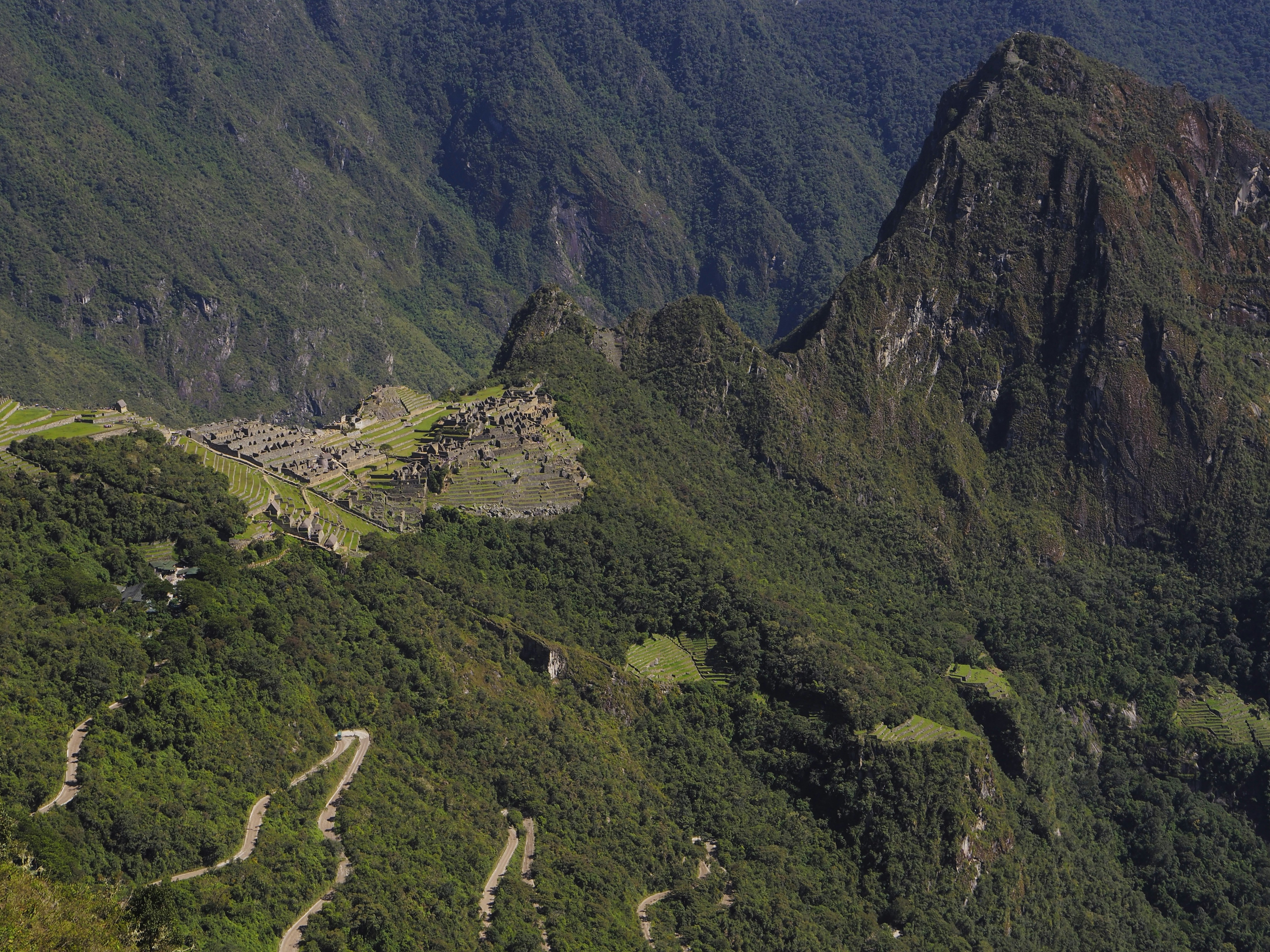 aerial view of mountain during day time, 