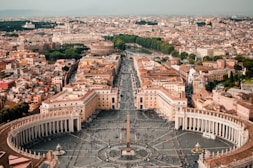 aerial photography of city