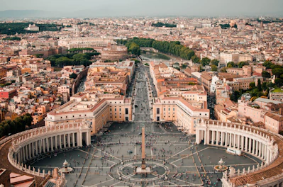 aerial photography of Vatican city
