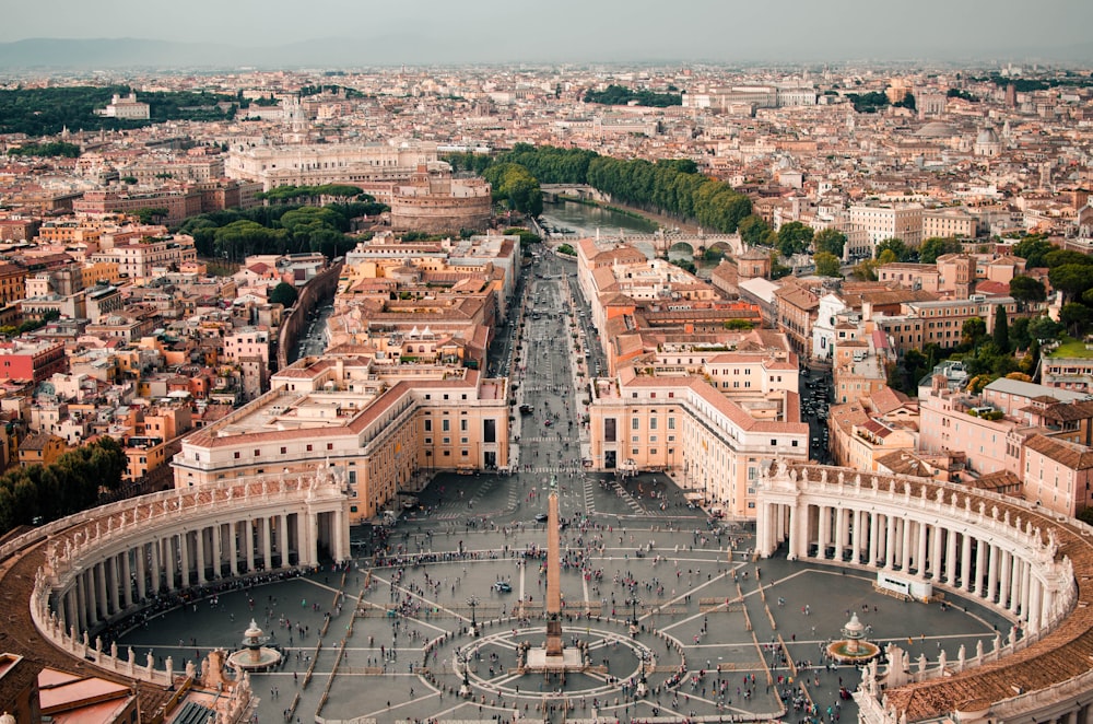 Fotografía aérea de la ciudad