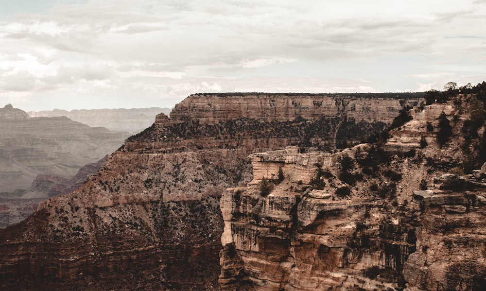 view of mountain cliffs