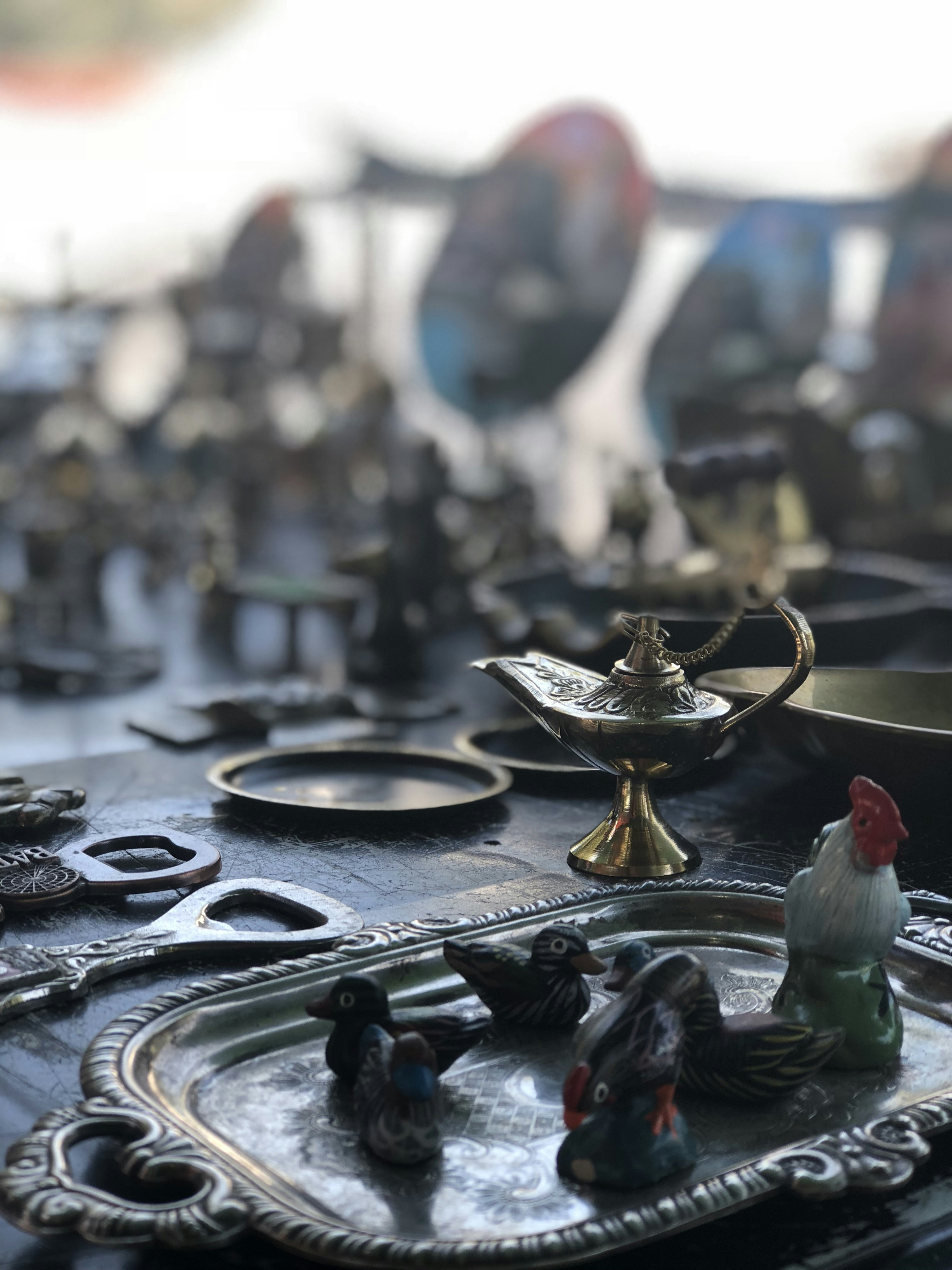 Vintage Brass Home Decor Set