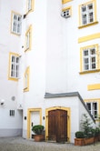 brown wooden door