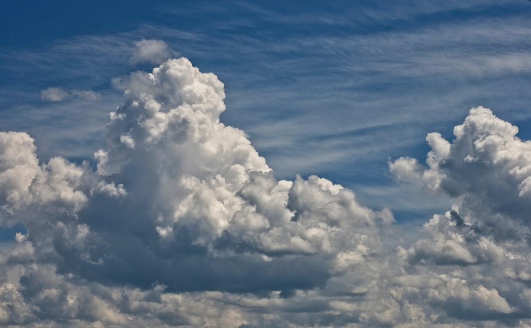 white clouds