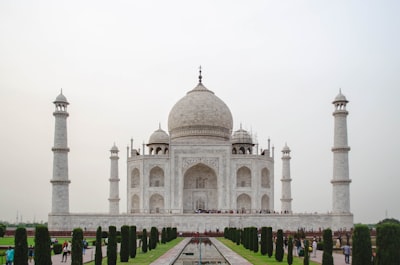 Taj Mahal - From Munghal Garden, India