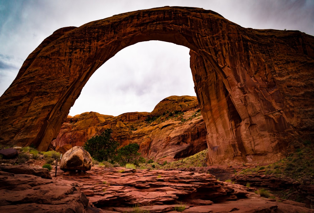 brown rock formation during daytime photo