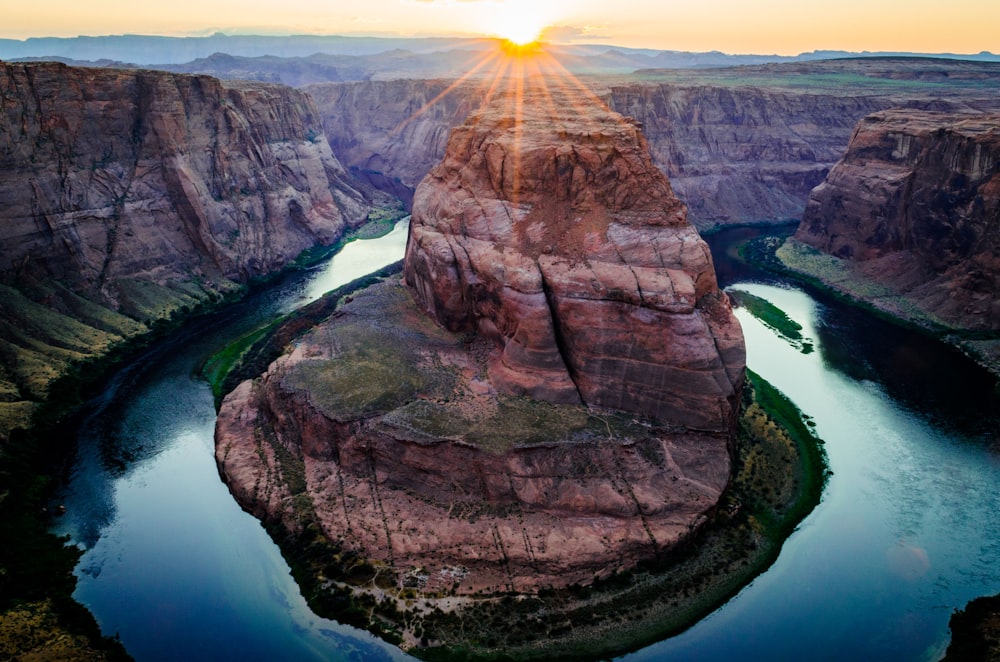 Rio Ferradura Grand Canyon no Arizona durante o dia