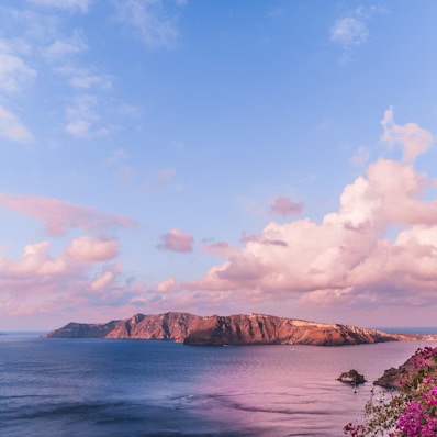 birds eye view photography of island