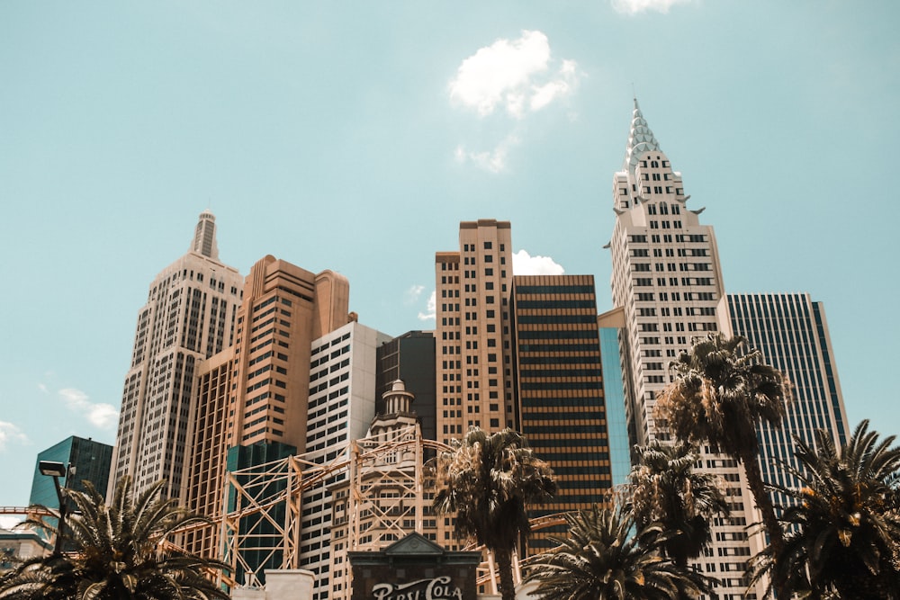 city buildings under blue sky