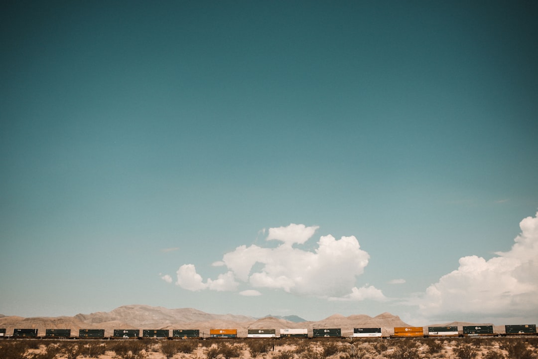 cargo train on railway, TRAINS
