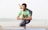man doing yoga