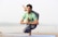 man doing yoga