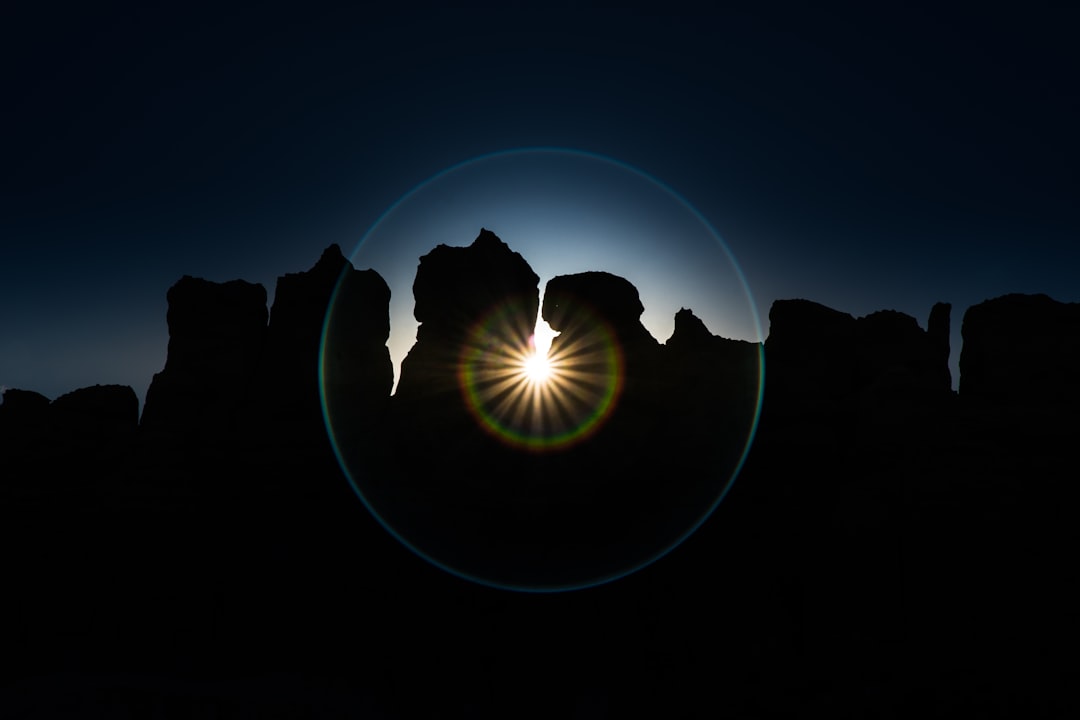 silhouette of rock formation, Quiet Voodoo Eye - Patrick Hendry