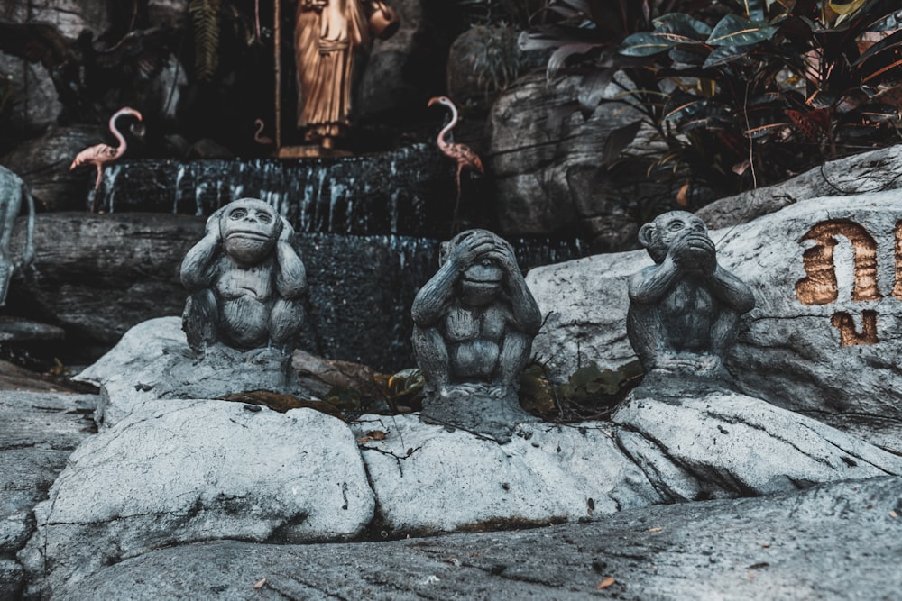 three wise monkeys