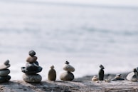 shallow focus photo of balance stones