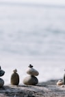 shallow focus photo of balance stones