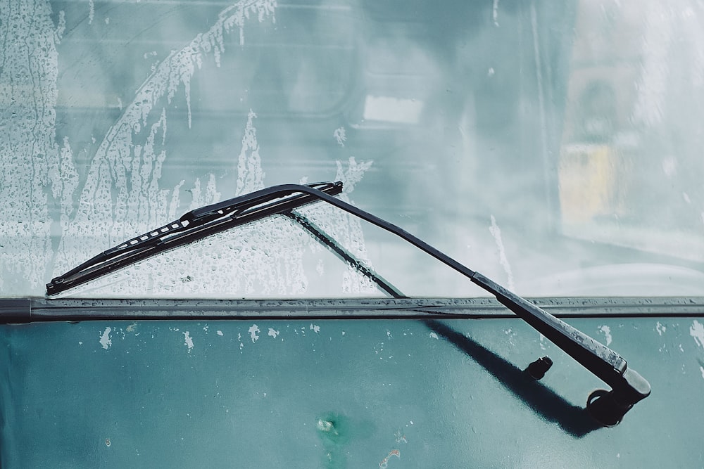 car wiper on windshield