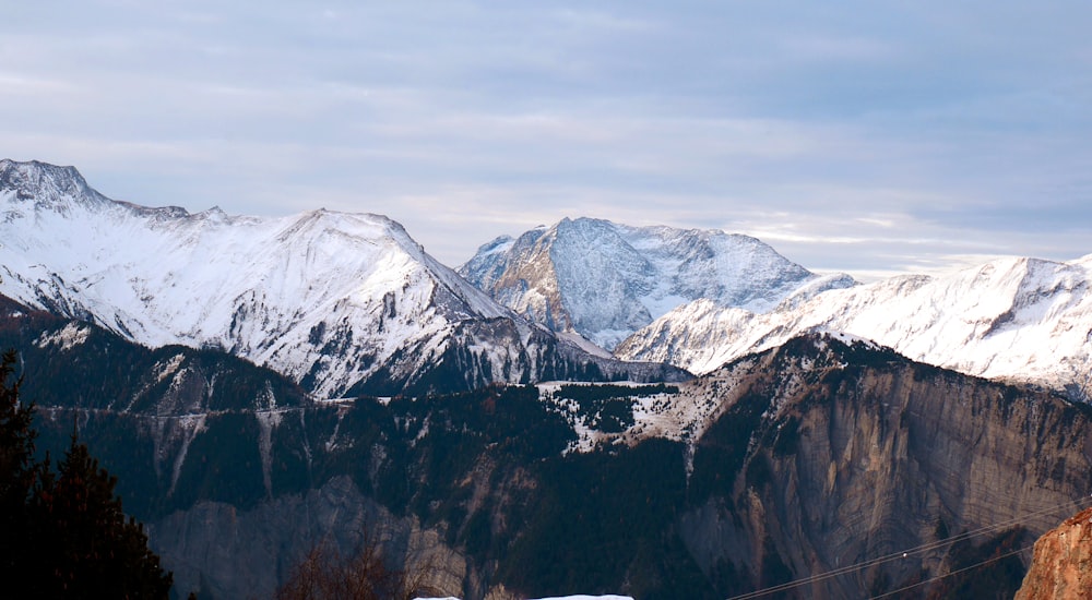 aerial photography of mountain alps