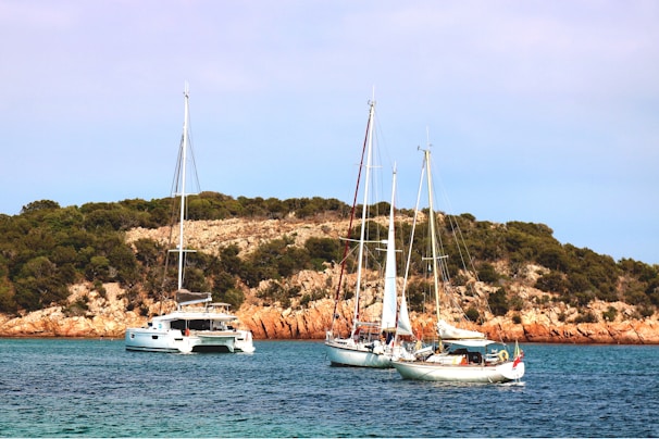 Novera anchored at a picturesque island.