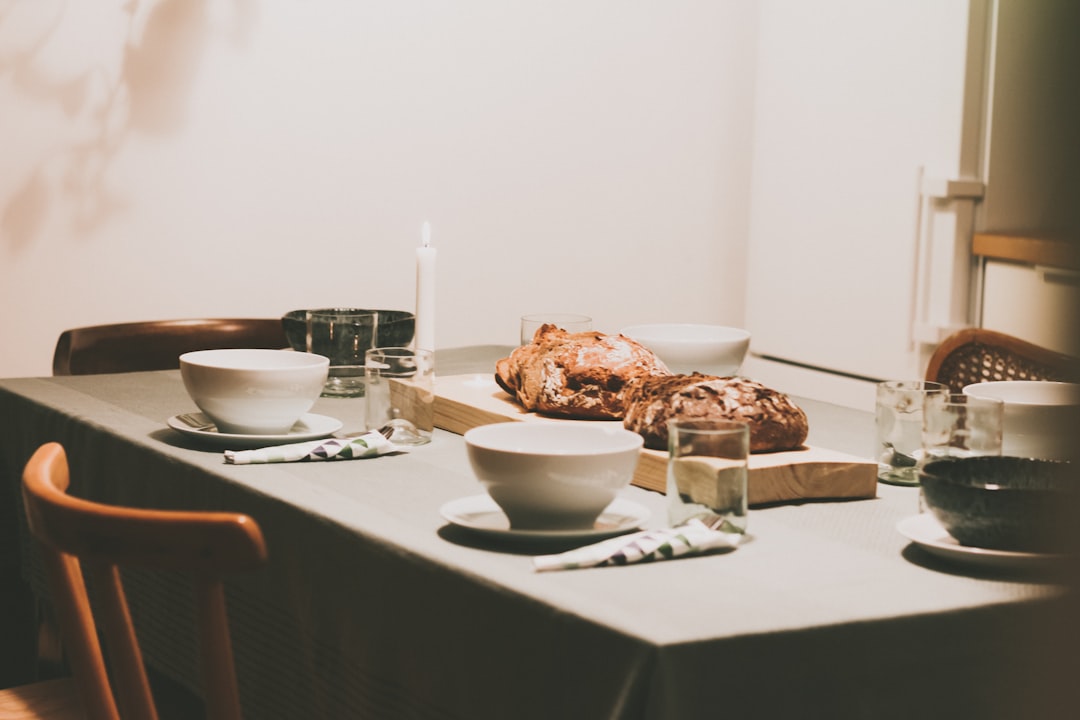 grilled chicken on table