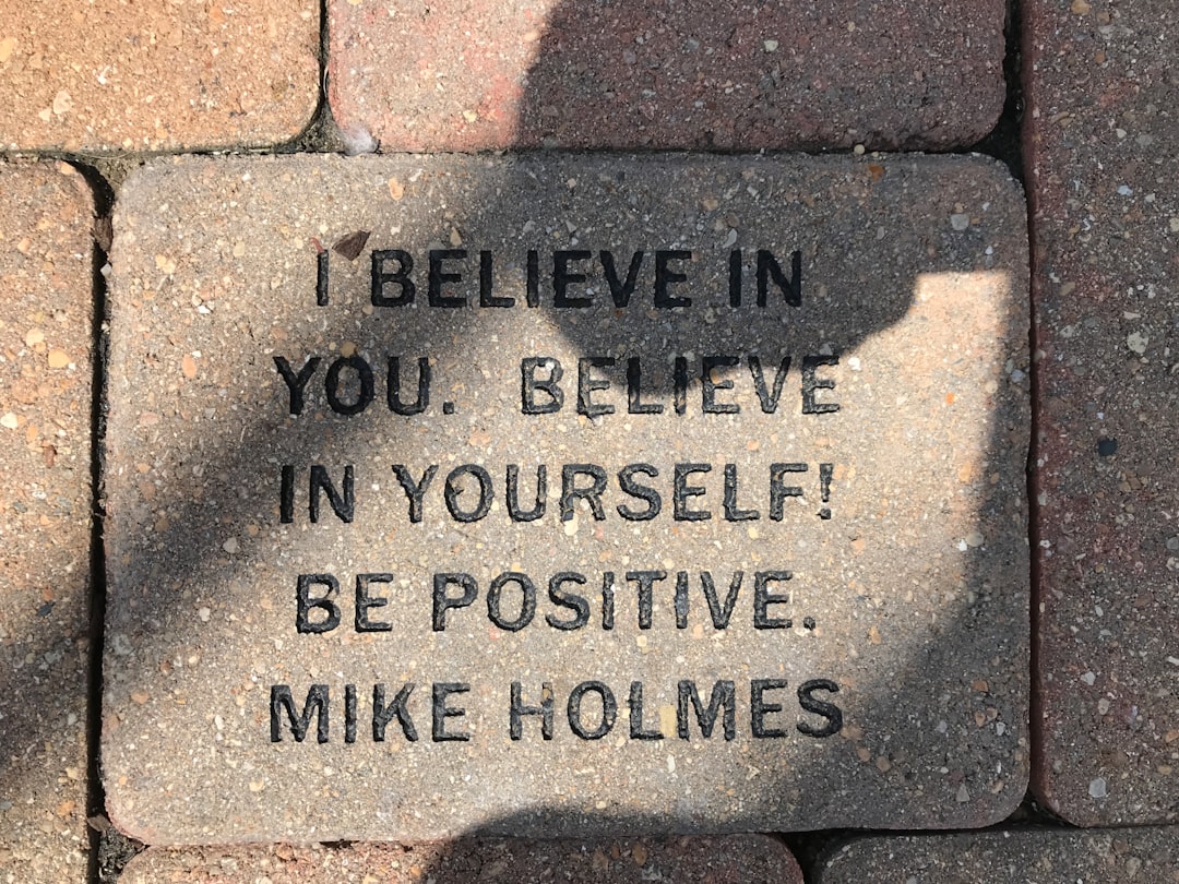 This shot was taken on a trip in Rockford, Illinois with my family. There was a beautiful community park we visited, and there was a section of bricks in the courtyard. Most of them had names of people who had donated to the building of the park, but this one stood out from among them. With the words, “I BELIEVE IN YOU. BELIEVE IN YOURSELF! BE POSITIVE.” inscribed on the brick, it was a reminder that some people don’t care about recognition, but solely making the world a better place.