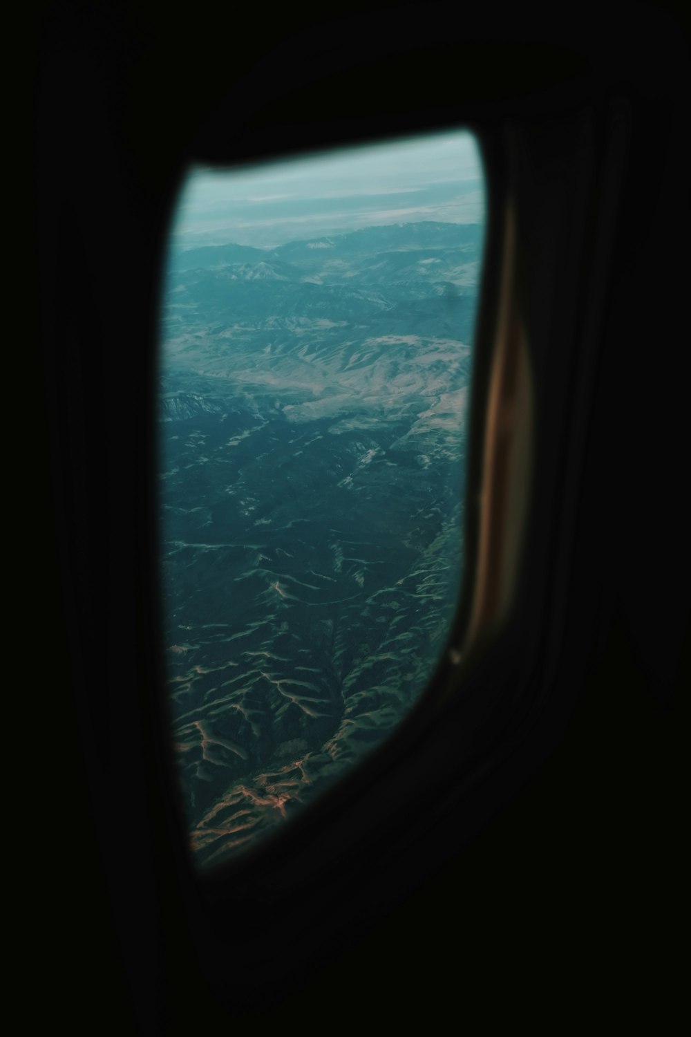 aerial view of mountain