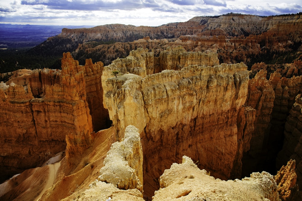 scenery of mountain canyon