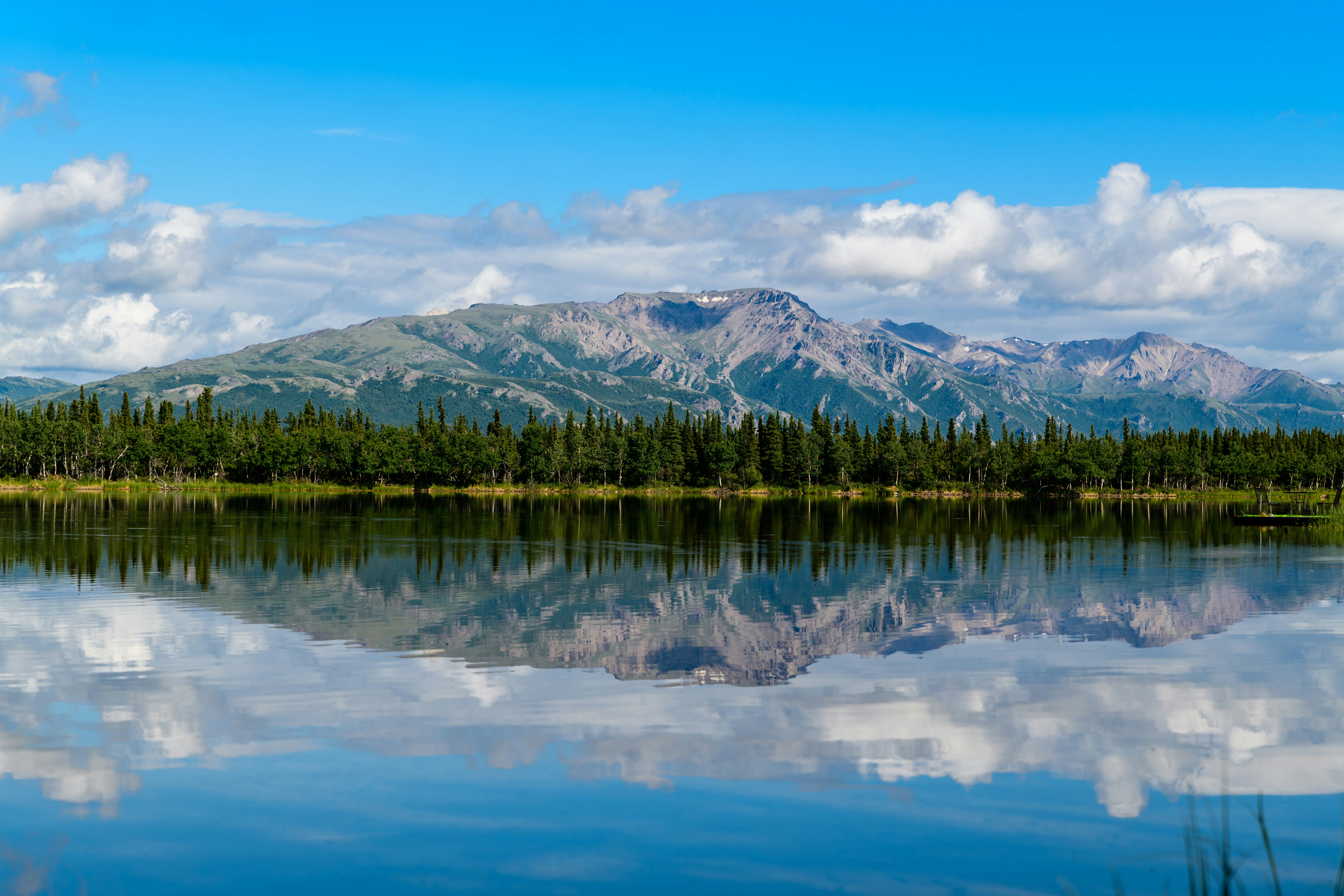Reflections are always special, especially when there are Alaskan mountains around.