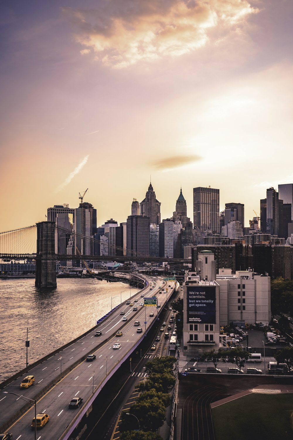 Vista panorâmica dos edifícios