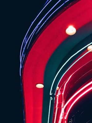 Neon circuits shaping a company's growth curve against a cosmic backdrop.