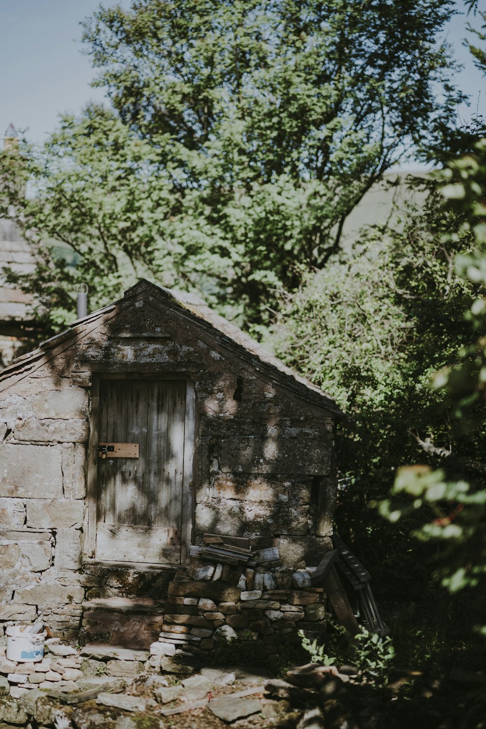 locked door of shed