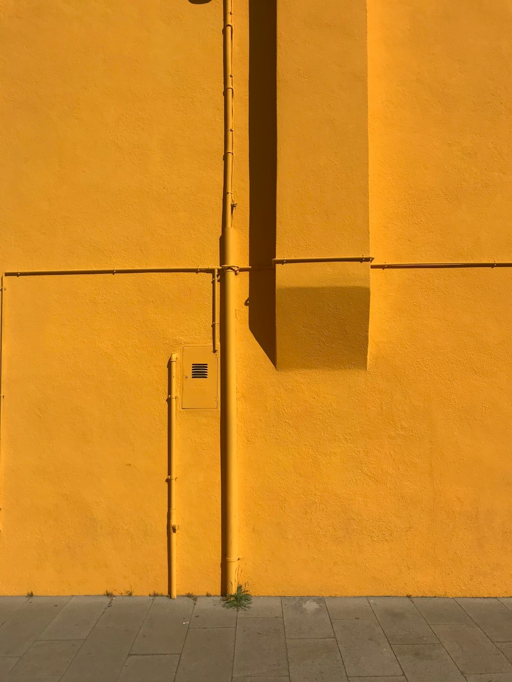 orange concrete wall