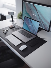 MacBook on desk