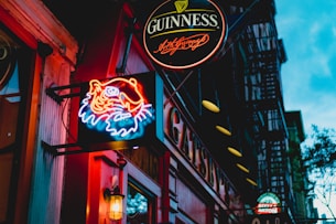 scenery of a Guinnes LED signage
